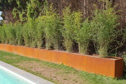 Grand bac en acier corten