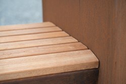 Banc entre 2 bacs à fleurs 3M