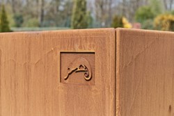 Jardinière acier corten