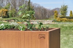 Jardinière acier corten 3